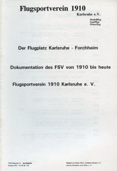 Flugsportverein 1910 Karlsruhe e.V.: Dokumentation