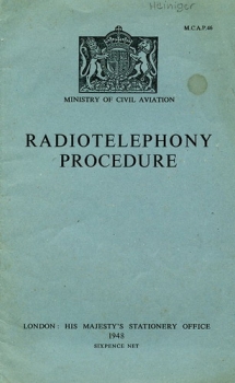 Radio Telephony Procedure: Ministry of Civil Aviation