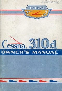 Cessna 310d Owner's Manual