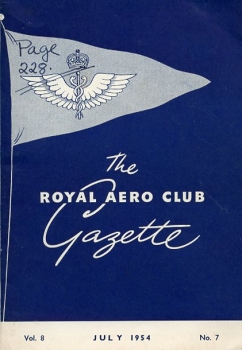 The Royal Aero Club Gazette - 1954 - No. 7