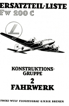Fw 200 C Ersatzteil-Liste: Konstruktionsgruppe 2 - Fahrwerk