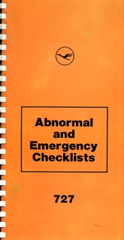 Boeing 727 - Abnormal and Emergency Checklists