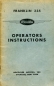 Preview: Franklin 335 Operators Instructions