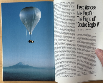 First Across the Pacific: The Flight of "Double Eagle V": National Geographic 1982 -  4