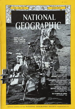 Apollo 14: The Climb up Cone Crater: National Geographic 1971 -  7