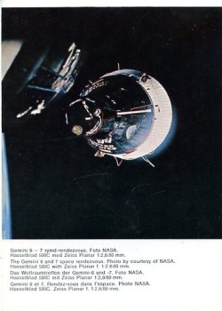 Gemini 6 and 7 space rendezvous