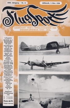 Flugsport 1938 Heft 23 v. 09.09.1938