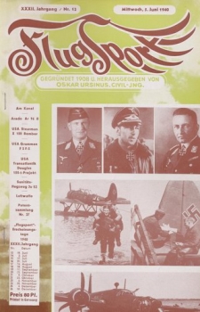 Flugsport 1940 Heft 12 v. 05.06.1940
