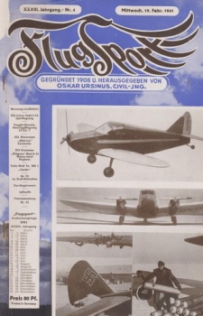 Flugsport 1941 Heft 04 v. 19.02.1941