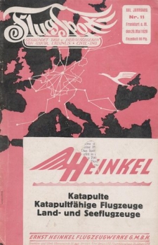 Flugsport 1929 Heft 11 v. 29.05.1929: Illustrierte technische Zeitschrift und Anzeiger für das gesamte Flugwesen