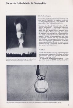 50 Jahre Stratosphärenflug Prof. Auguste Piccard