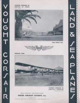Vought Corsair Land & Sea Planes