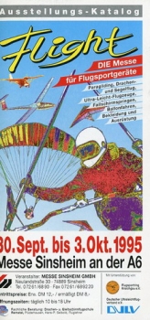 Flight - Die Messe für Flugsportgeräte: 30. Sept. bis 3. Okt. 1995 Sinnsheim