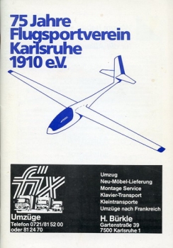 75 Jahre Flugsportverein 1910 Karlsruhe e.V.