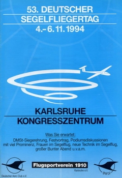 53. Deutscher Segelfliegertag: 4.-6-11.1994