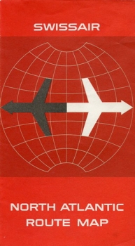 Swissair North Atlantic Route Map
