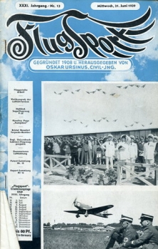 Flugsport 1939 Heft 13 v. 21.06.1939
