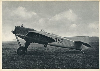 Junkersarbeit - Qualitätsarbeit! - Bild Nr. 25: Offenes Ganzmetall-Flugzeug Junkers-A 20 Baujahr 1923