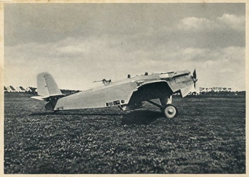 Junkersarbeit - Qualitätsarbeit! - Bild Nr. 35: Ganzmetall-Flugzeug Junkers-39 K Baujahr 1926/27