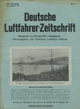 Deutsche Luftfahrer-Zeitschrift - 1912 Nr. 5: Amtsblatt des Deutschen Luftfahrer-Verbandes - Begründet von W.L. Moedebeck