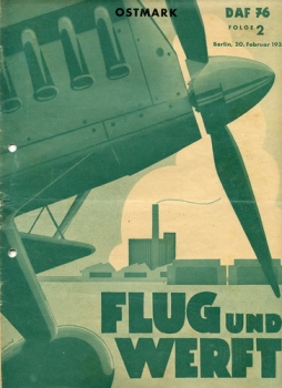 Flug und Werft - 1939 Folge 2: 4. Jahrgang - Fachliches Schulungsblatt DAF Abteilung Luftfahrt