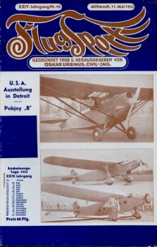 Flugsport 1932 Heft 10 v. 11.05.1932