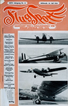 Flugsport 1934 Heft 15 v. 25.07.1934