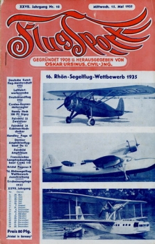 Flugsport 1935 Heft 10 v. 15.05.1935