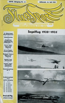 Flugsport 1935 Heft 15 v. 24.07.1935