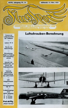 Flugsport 1935 Heft 23 v. 13.11.1935