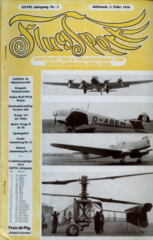 Flugsport 1936 Heft 03 v. 05.02.1936