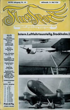 Flugsport 1936 Heft 10 v. 13.05.1936