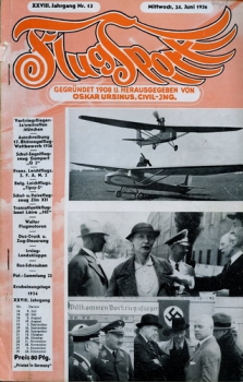 Flugsport 1936 Heft 13 v. 24.06.1936