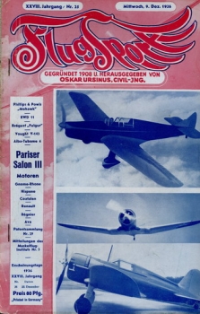 Flugsport 1936 Heft 25 v. 09.12.1936