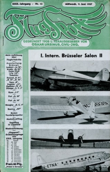 Flugsport 1937 Heft 12 v. 09.06.1937
