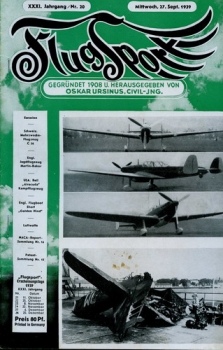 Flugsport 1939 Heft 20 v. 27.09.1939