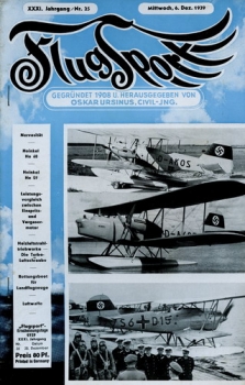 Flugsport 1939 Heft 25 v. 06.12.1939