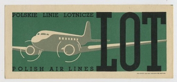 LOT Polish Air Lines - Baggage Sticker