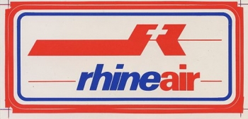 RhineAir Gepäckaufkleber