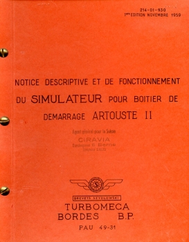 Notice Descriptive et de Fonctionnement du Simulateur Pour Boitier de Demarrage Artouste II
