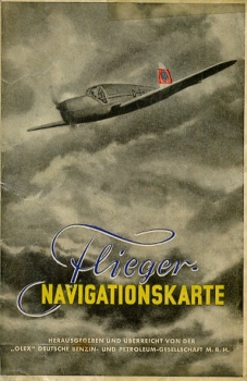 Flieger-Navigationskarte in Merkatorprojektion - Stand vom Mai 1939: Blatt Deutschland - Maßstab 1:2 500 000