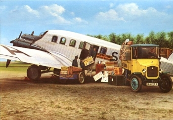 12 Kunstpostkarten Historische Flugzeuge