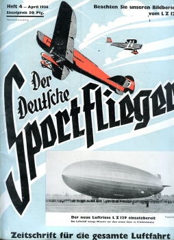 Der Deutsche Sportflieger 1936 - kompletter Jahrgang gebunden: Zeitschrift für die gesamte Luftfahrt