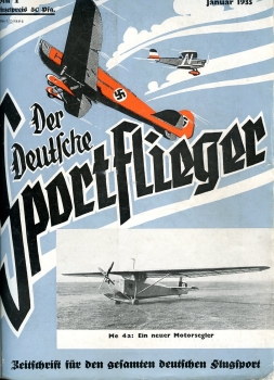 Der Deutsche Sportflieger 1935 kompletter Jahrgang außer Heft 5 und 9: Zeitschrift für die gesamte Luftfahrt