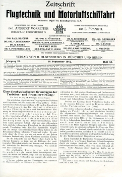 Zeitschrift für Flugtechnik und Motorluftschiffahrt - 1912 gebunden: Offizielles Organ des Reichsflugvereins e.V. (früher Verein Deutscher Flugtechniker)
