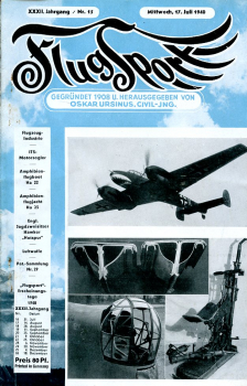 Flugsport 1940 Heft 15 v. 17.07.1940