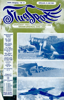 Flugsport 1940 Heft 16 v. 31.07.1940