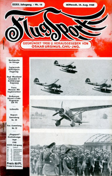 Flugsport 1940 Heft 18 v. 28.08.1940