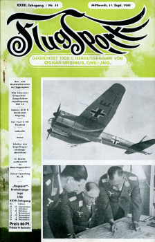 Flugsport 1940 Heft 19 v. 11.09.1940