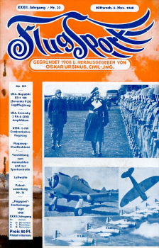 Flugsport 1940 Heft 23 v. 06.11.1940